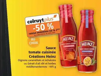 Colruyt Sauce tomate cuisinée créations heinz offre