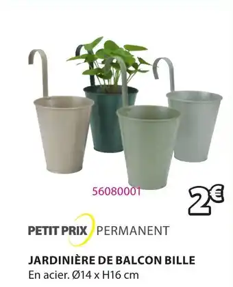 Jardinière de balcon bille