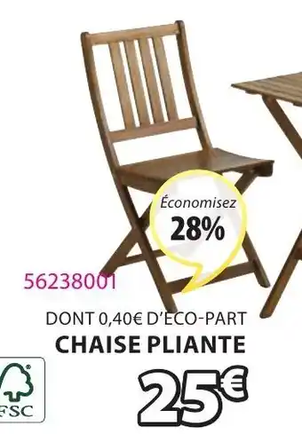 JYSK Chaise pliante offre