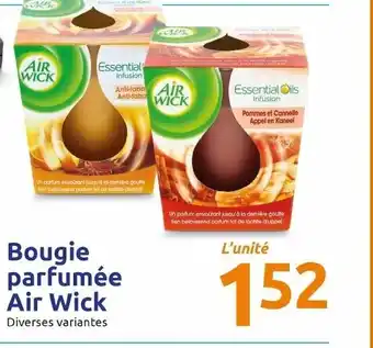 Action Bougie parfumée air wick offre