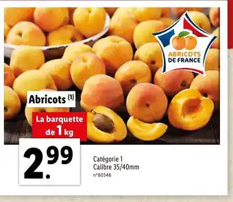 Lidl Abricots offre