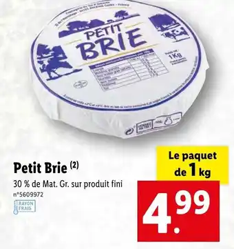 Lidl Petit brie offre