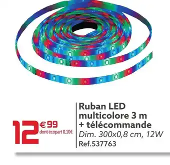 Gifi Ruban LED Multicolore 3m + Télécommande offre