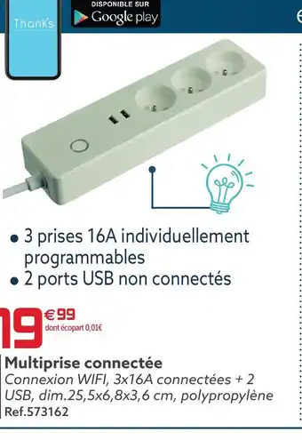 Gifi Multiprise Connectée offre