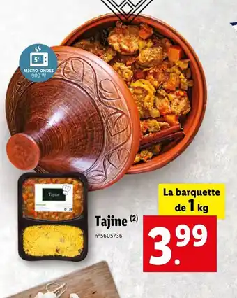 Lidl Tajine offre