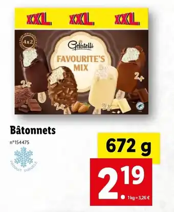 Lidl Bâtonnets offre