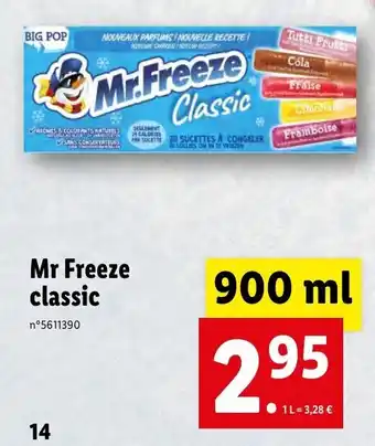 Lidl Mr freeze classic offre
