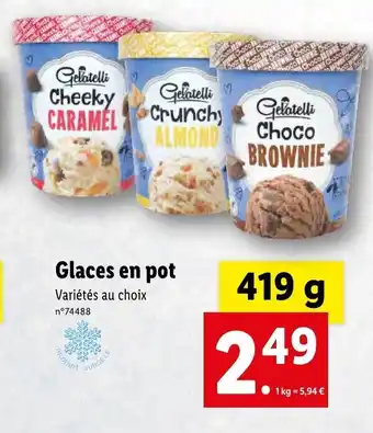 Lidl Glaces en pot offre