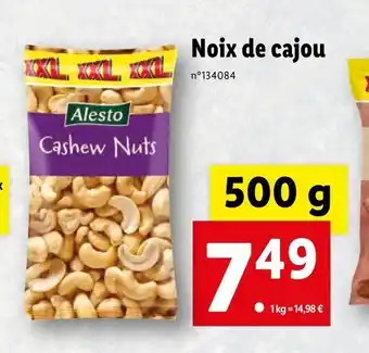 Lidl Noix de cajou offre