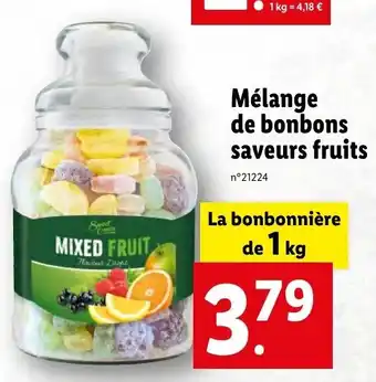 Lidl Mélange de bonbons saveurs fruits offre