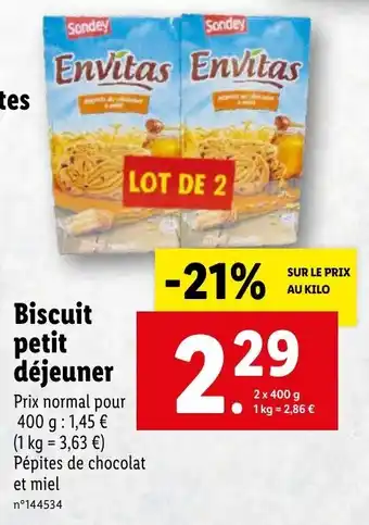 Biscuit petit déjeuner