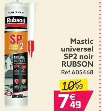 Gifi Mastic Universel SP2 Noir Rubson offre