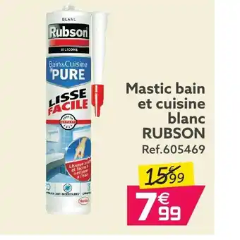 Gifi Mastic bain Et Cuisine Blanc Rubson offre