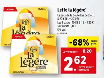 Lidl Leffe la légère offre