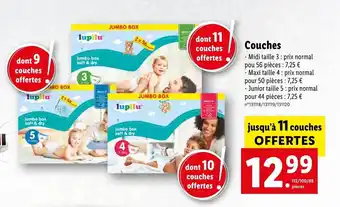 Lidl Couches offre