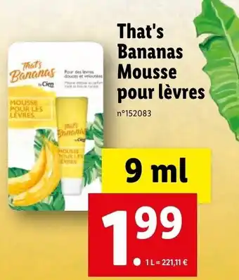 That's bananas mousse pour lèvres