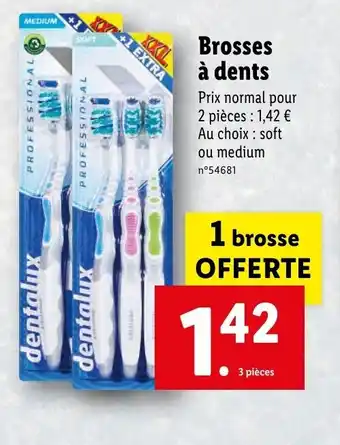 Lidl Brosses à dents offre