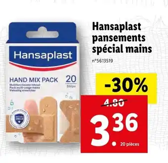 Hansaplast pansements spécial mains