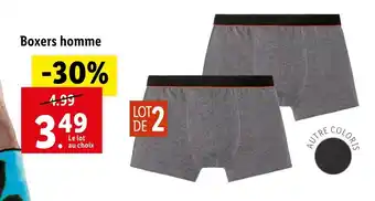 Lidl Boxers homme offre