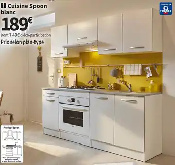 Conforama Cuisine spoon blanc offre