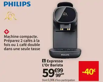 Conforama Philips expresso l'or barista philips lm9012/60 offre
