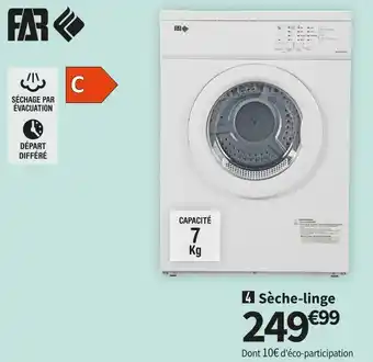 Conforama Far sèche-linge slee7mi18w offre