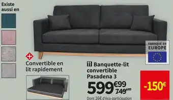 Conforama Banquettelit convertible pasadena 3 offre