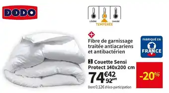 Conforama Dodo couette sensi protect 140x200 cm offre