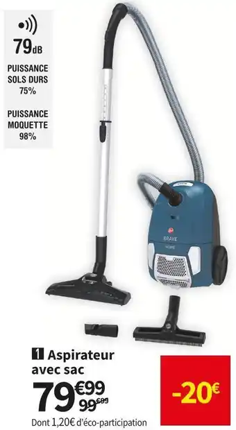 Conforama Hoover 1 aspirateur avec sac bv50hm011 offre