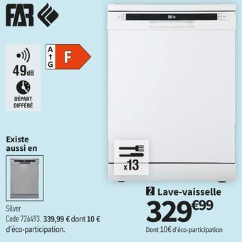 Conforama Far lave-vaisselle offre