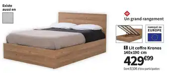 Conforama Lit coffre 140 kronos offre