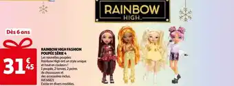 Auchan Rainbow high fashion poupée série offre
