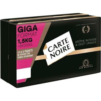 Auchan Café moulu carte noire offre