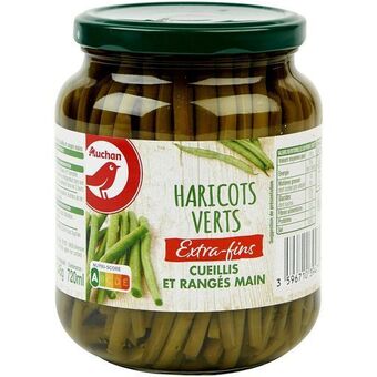 Auchan Haricots verts extra fins cueillis et rangés main auchan offre