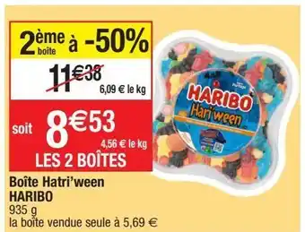 Bonbons d'halloween haribo