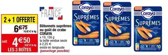 Bâtonnets de crabe coraya