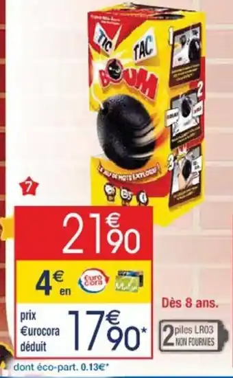 Cora x Carrefour Tic tac Boum offre