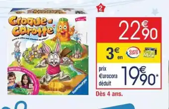 Cora x Carrefour Croque Carotte offre