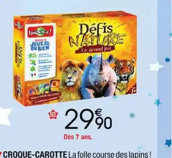 Cora x Carrefour Le Grand jeu Defis Nature Cartes Collector offre