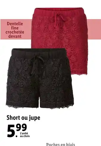 Short ou jupe