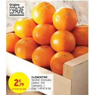 Intermarché Contact Clémentine offre