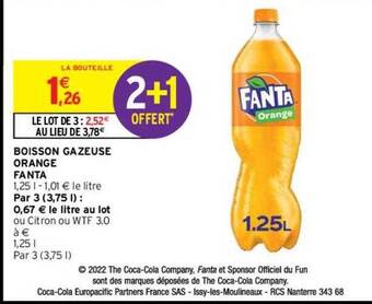 Intermarché Contact Boisson gazeuse orange fanta offre