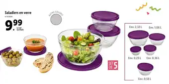 Lidl Saladiers en verre offre