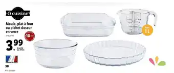 Lidl Moule plat à four ou pichet doseur en verre offre