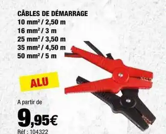 Autobacs Câbles de démarrage offre