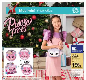 Carrefour Market Purse pets print perfect offre