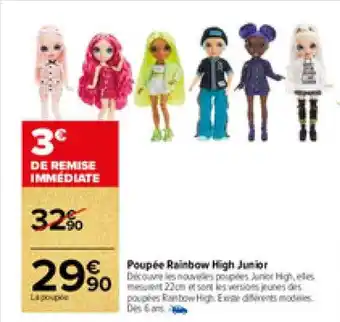 Poupée rainbow high junior