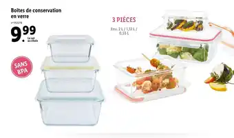 Lidl Boîtes de conversation en verre offre
