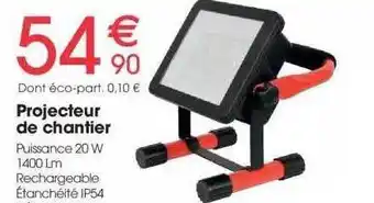 Brico Pro Projecteur de chantier offre