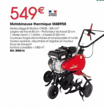 Motobineuse thermique m6b950